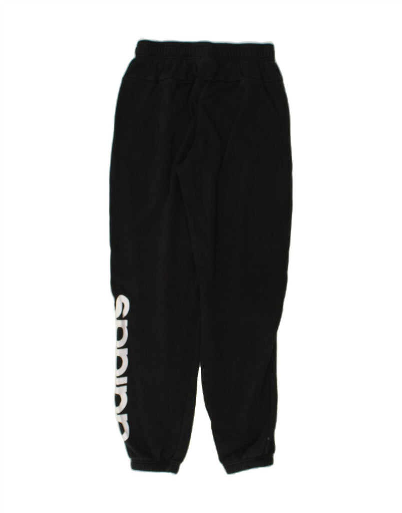ADIDAS Boys Graphic Tracksuit Trousers Joggers 13-14 Years Black Cotton | Vintage Adidas | Thrift | Second-Hand Adidas | Used Clothing | Messina Hembry 