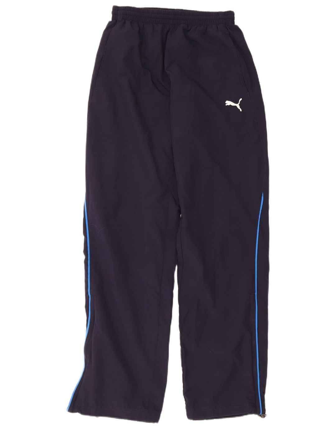 Puma Mens Tracksuit Trousers Small Navy Blue Polyester