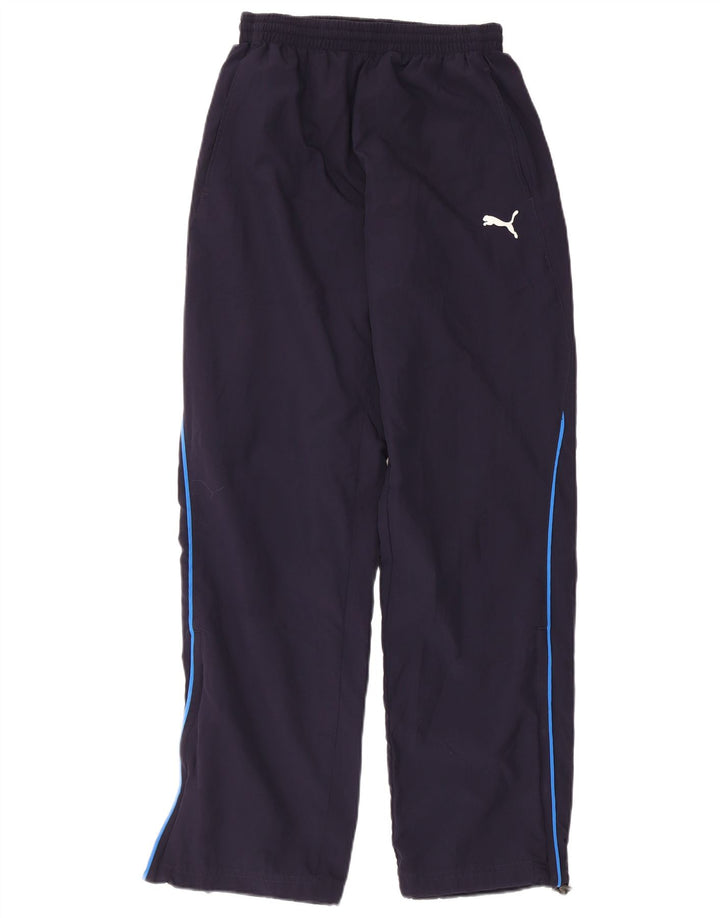 Puma Mens Tracksuit Trousers Small Navy Blue Polyester