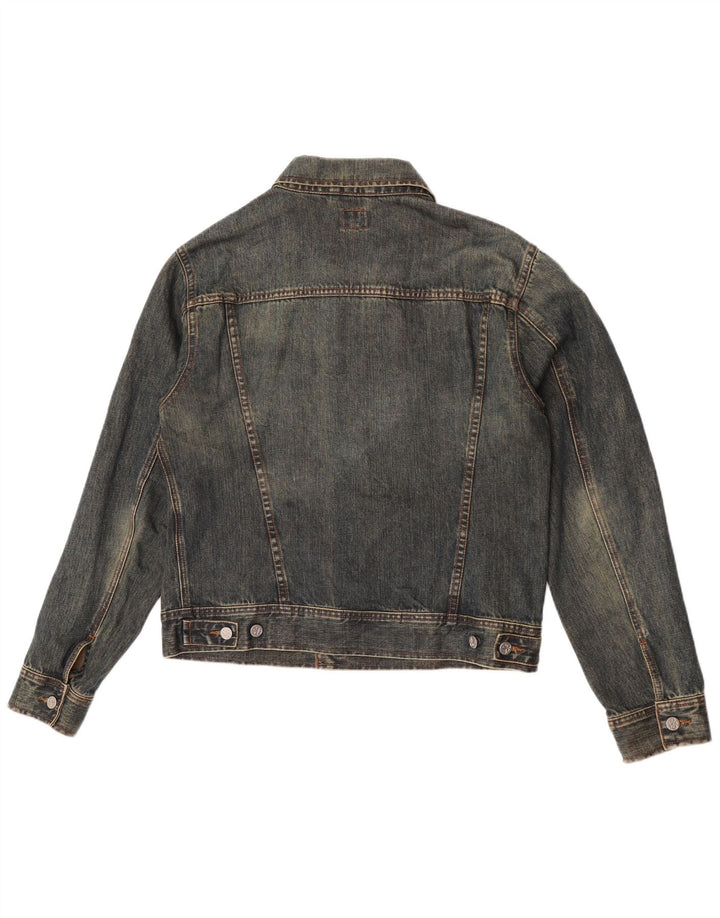 Calvin Klein Jeans Womens Denim Jacket UK 16 Large Blue Cotton