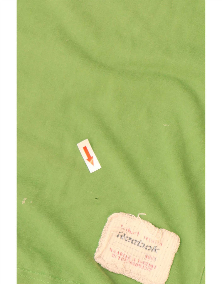 Reebok Mens Graphic T-Shirt Top Small Green Cotton