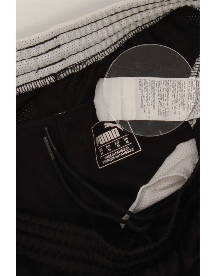 Puma Mens Graphic Sport Shorts Medium Black Polyester