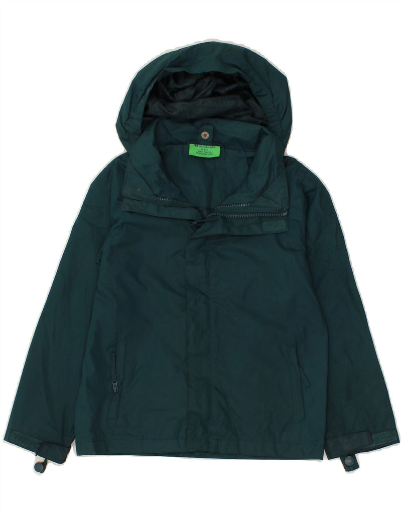MOUNTAIN WAREHOUSE Boys Hooded Windbreaker Jacket 5-6 Years Green Vintage Mountain Warehouse and Second-Hand Mountain Warehouse from Messina Hembry 