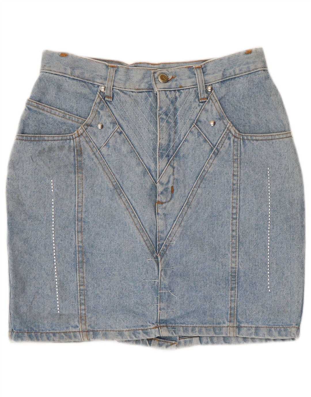 Jinglers Womens Mini Denim Skirt W28 Medium  Blue Cotton