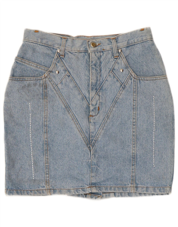 Jinglers Womens Mini Denim Skirt W28 Medium  Blue Cotton