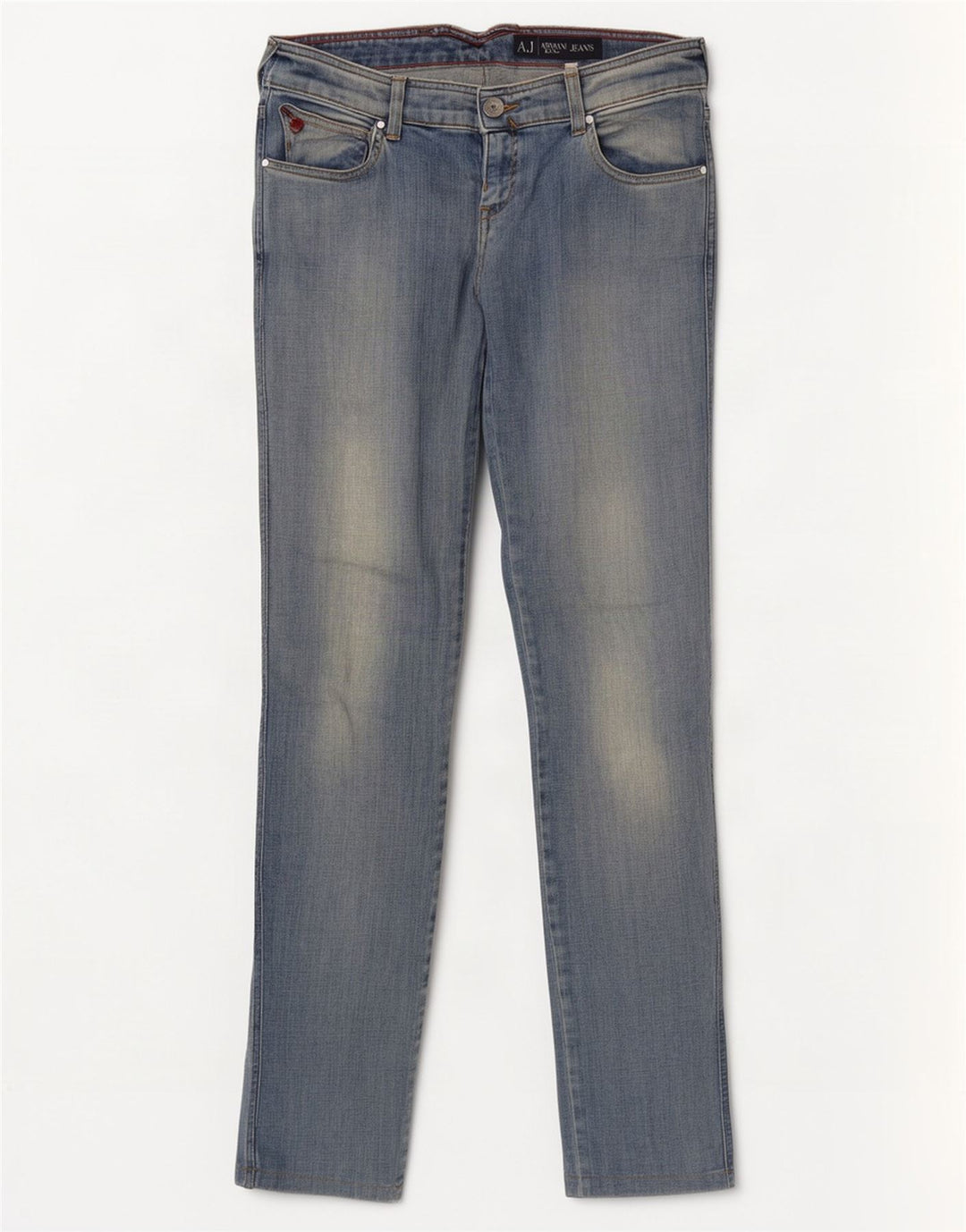 Armani Womens Skinny Jeans W30 L32 Blue Cotton