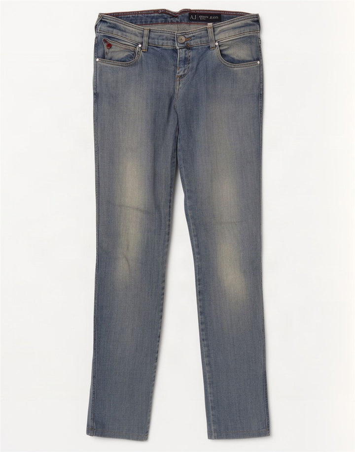 Armani Womens Skinny Jeans W30 L32 Blue Cotton