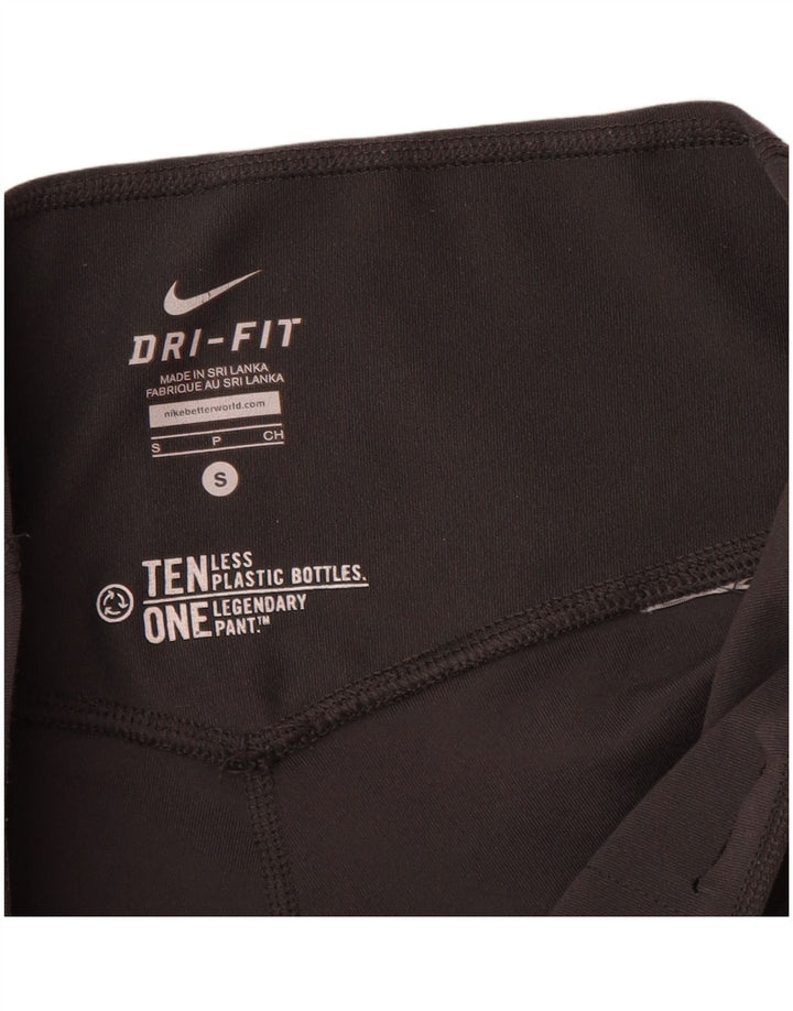 Nike Womens Dri Fit Capri Leggings UK 8 Small Black