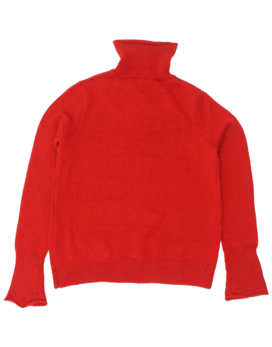 Zara Womens Zip Neck Jumper Sweater UK 14 Large Red Polyester