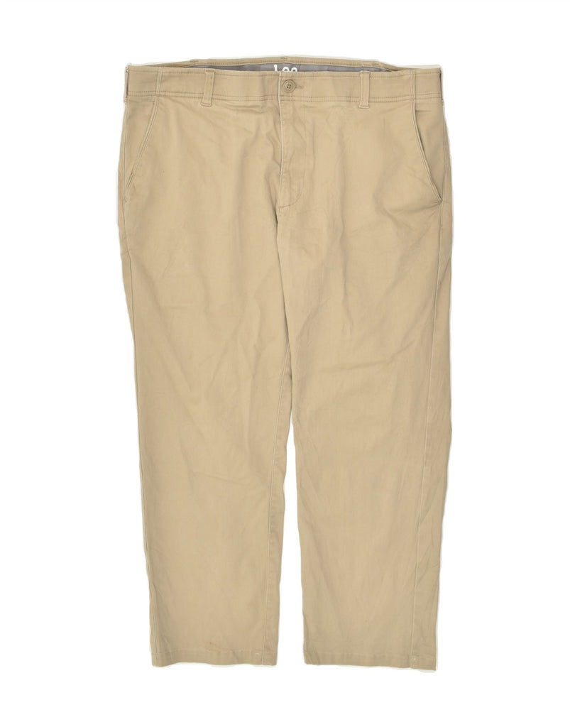 LEE Mens Regular Straight Chino Trousers W40 L29 Beige Cotton | Vintage Lee | Thrift | Second-Hand Lee | Used Clothing | Messina Hembry 