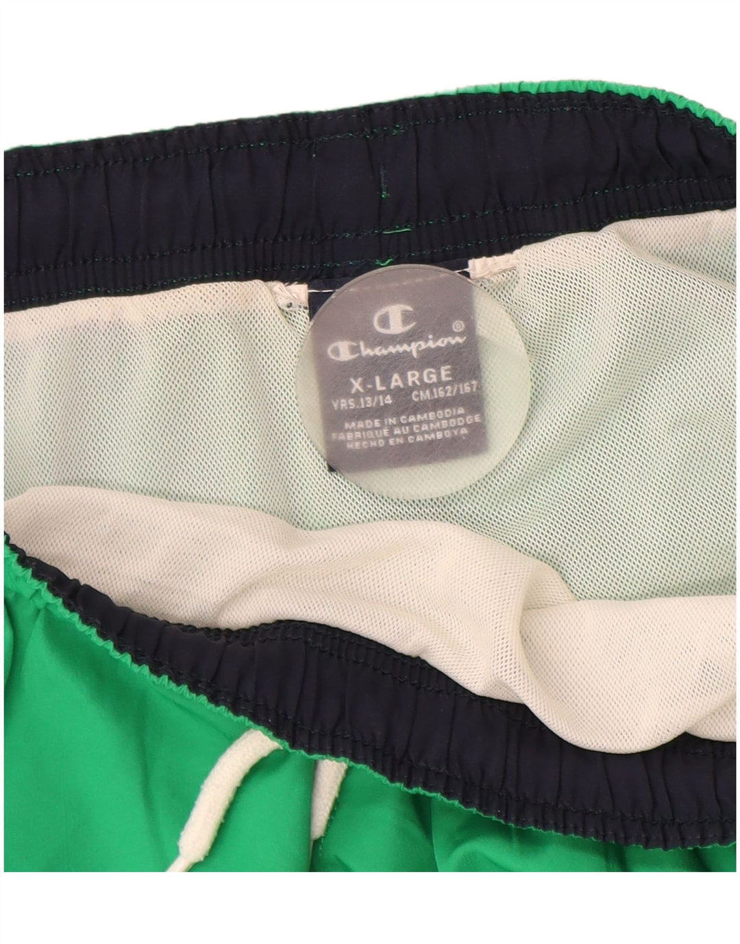 CHAMPION Boys Swimming Shorts 13-14 Years XL  Green