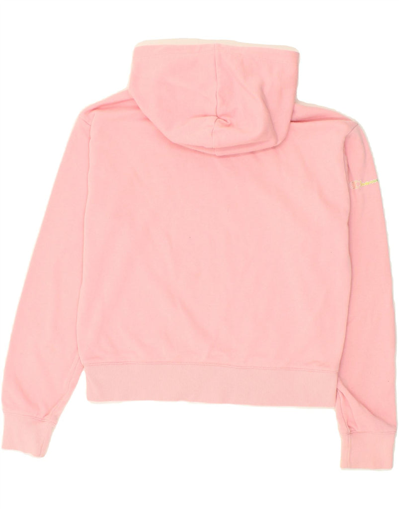 CHAMPION Girls Graphic Hoodie Jumper 13-14 Years XL  Pink | Vintage Champion | Thrift | Second-Hand Champion | Used Clothing | Messina Hembry 