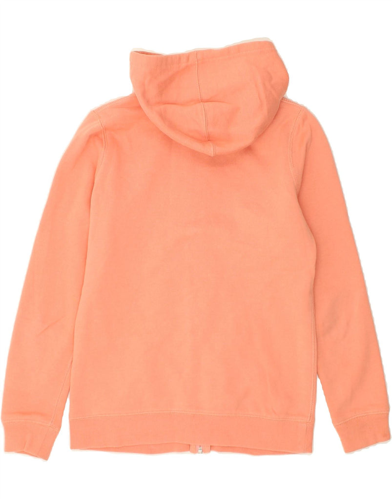 ROXY Womens Graphic Zip Hoodie Sweater UK 6 XS Orange Cotton | Vintage Roxy | Thrift | Second-Hand Roxy | Used Clothing | Messina Hembry 