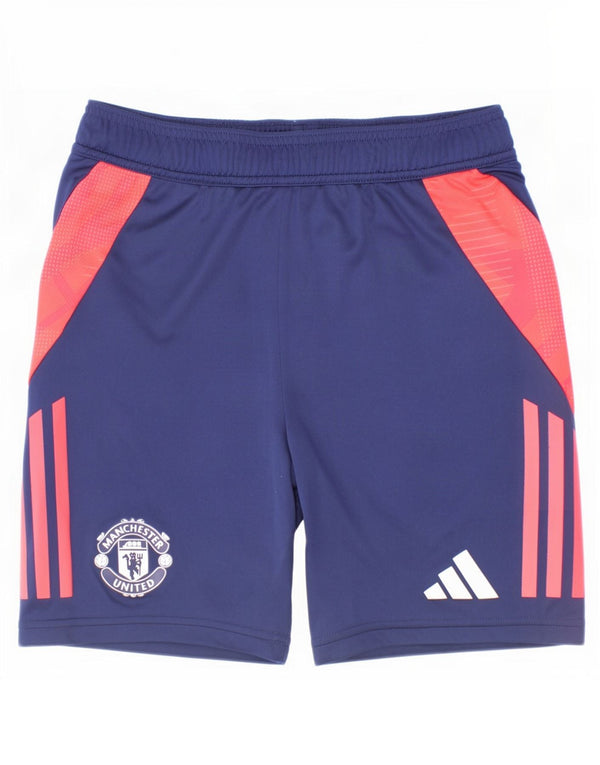 Adidas Boys Manchester United Sport Shorts 11-12 Years Navy Blue