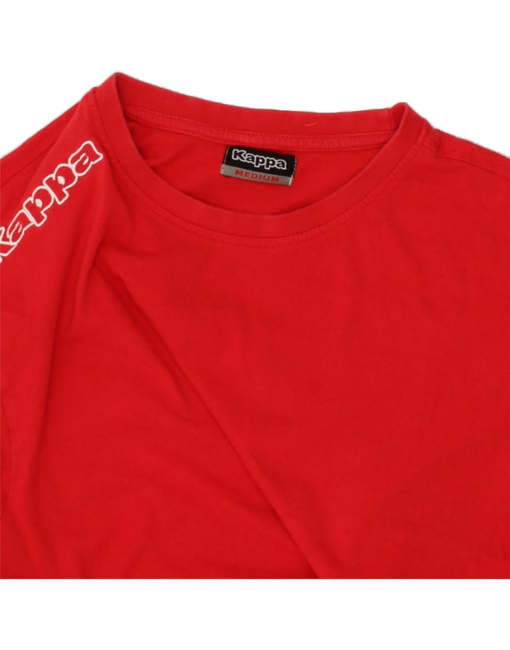 KAPPA Mens Graphic T-Shirt Top Medium Red Cotton Vintage Kappa and Second-Hand Kappa from Messina Hembry 