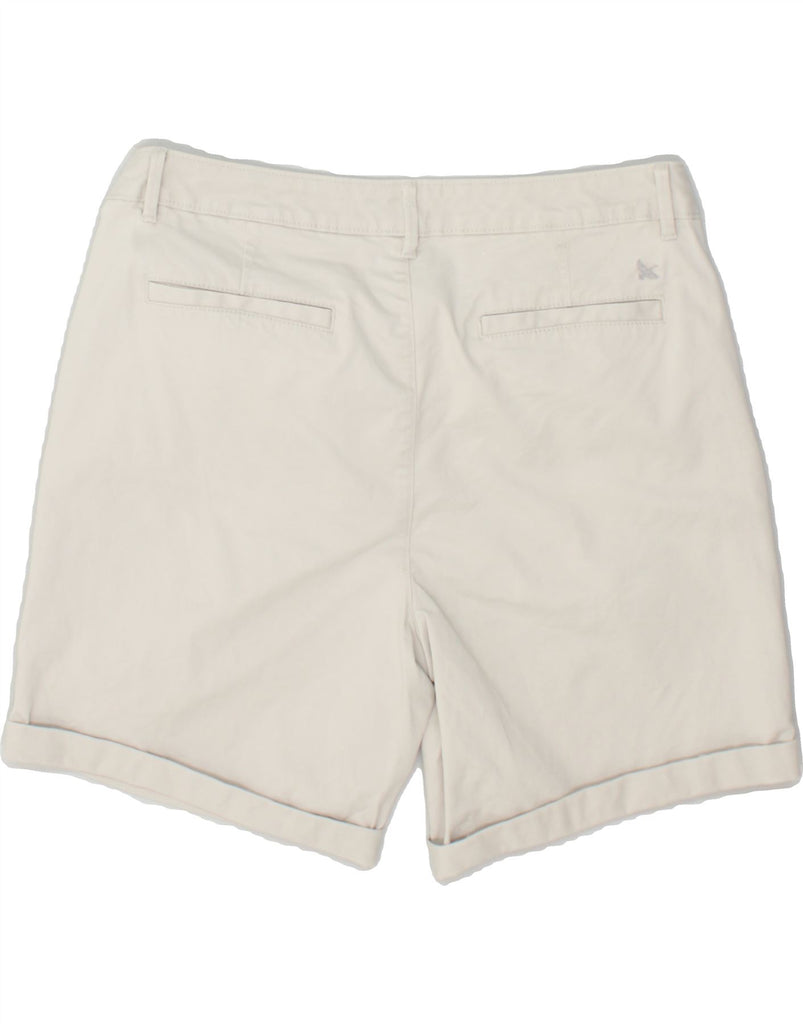 EDDIE BAUER Womens Chino Shorts US 12 Large W34  Grey Cotton | Vintage Eddie Bauer | Thrift | Second-Hand Eddie Bauer | Used Clothing | Messina Hembry 