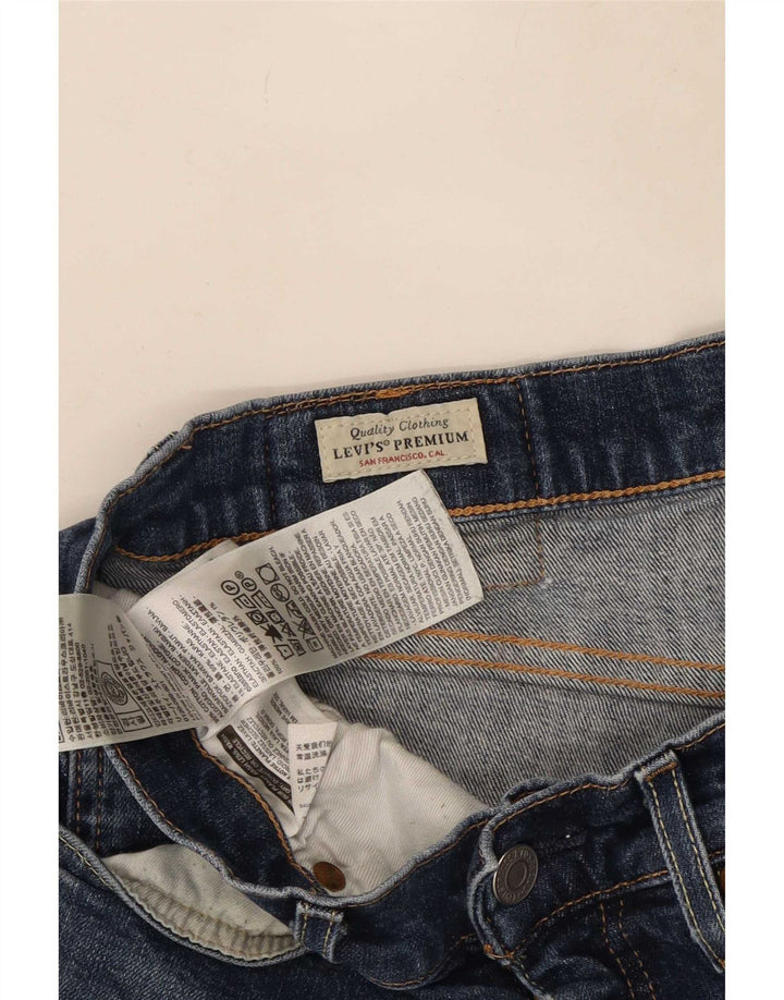 Levi's Mens Straight Jeans W31 L30 Navy Blue Cotton