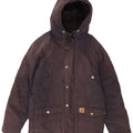 Carhartt Mens Hooded Windbreaker Jacket UK 36 Small Navy Blue Polyester