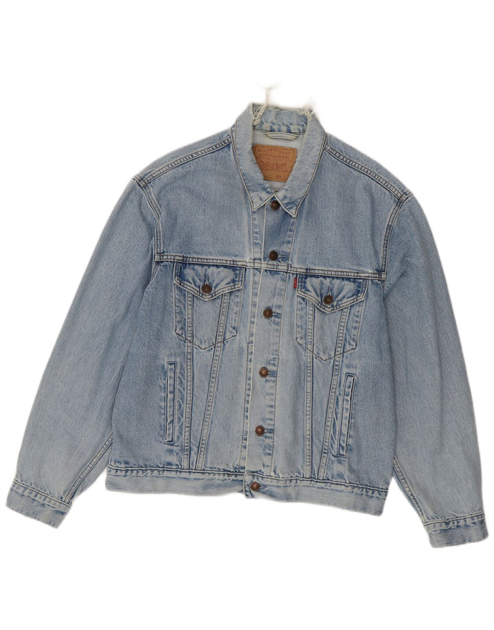 Levi's Mens Denim Jacket UK 40 Large Blue Cotton