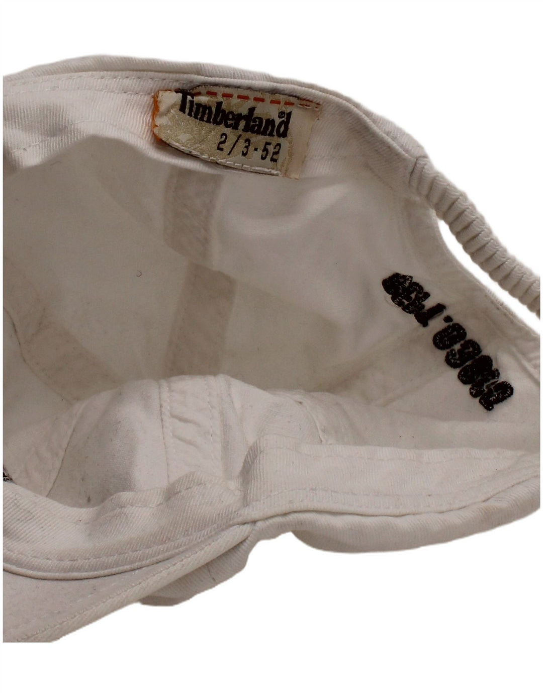 TIMBERLAND Boys Graphic Baseball Cap 2-3 Years White Classic