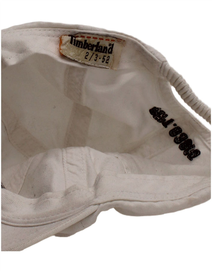 TIMBERLAND Boys Graphic Baseball Cap 2-3 Years White Classic