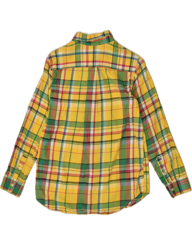 POLO RALPH LAUREN Boys Shirt 14-15 Years Large  Yellow Check Cotton | Vintage Polo Ralph Lauren | Thrift | Second-Hand Polo Ralph Lauren | Used Clothing | Messina Hembry 