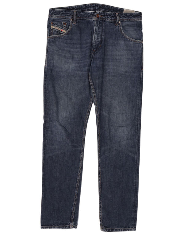 Diesel Mens Slim Jeans W34 L32 Blue Cotton