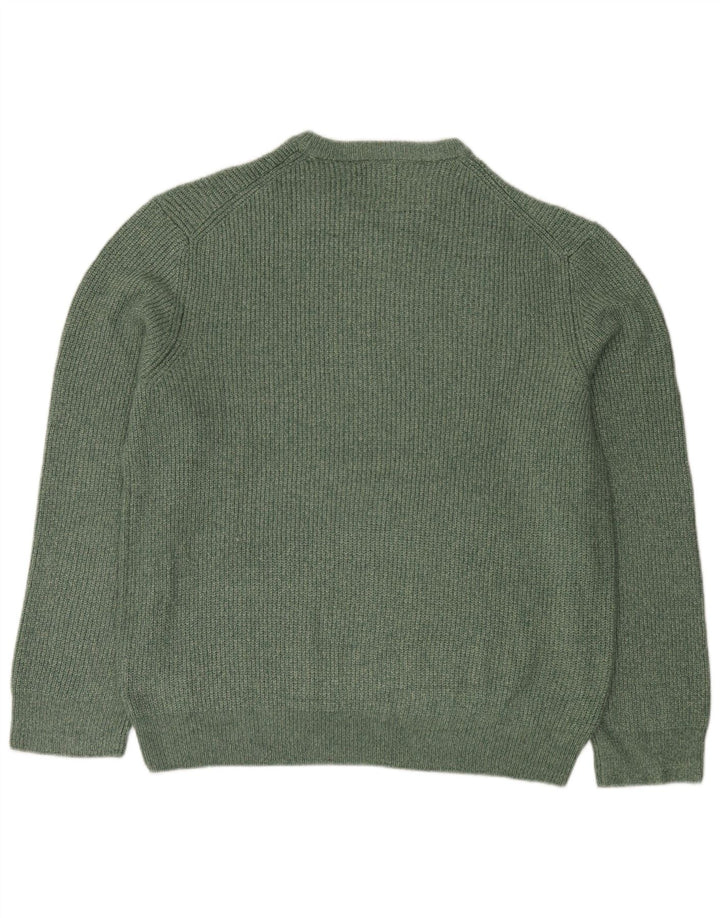 Marks & Spencer Mens Crew Neck Jumper Sweater 2XL Green Polyamide
