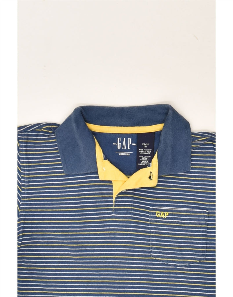 GAP Boys Polo Shirt 3-4 Years XS Blue Striped Cotton | Vintage Gap | Thrift | Second-Hand Gap | Used Clothing | Messina Hembry 