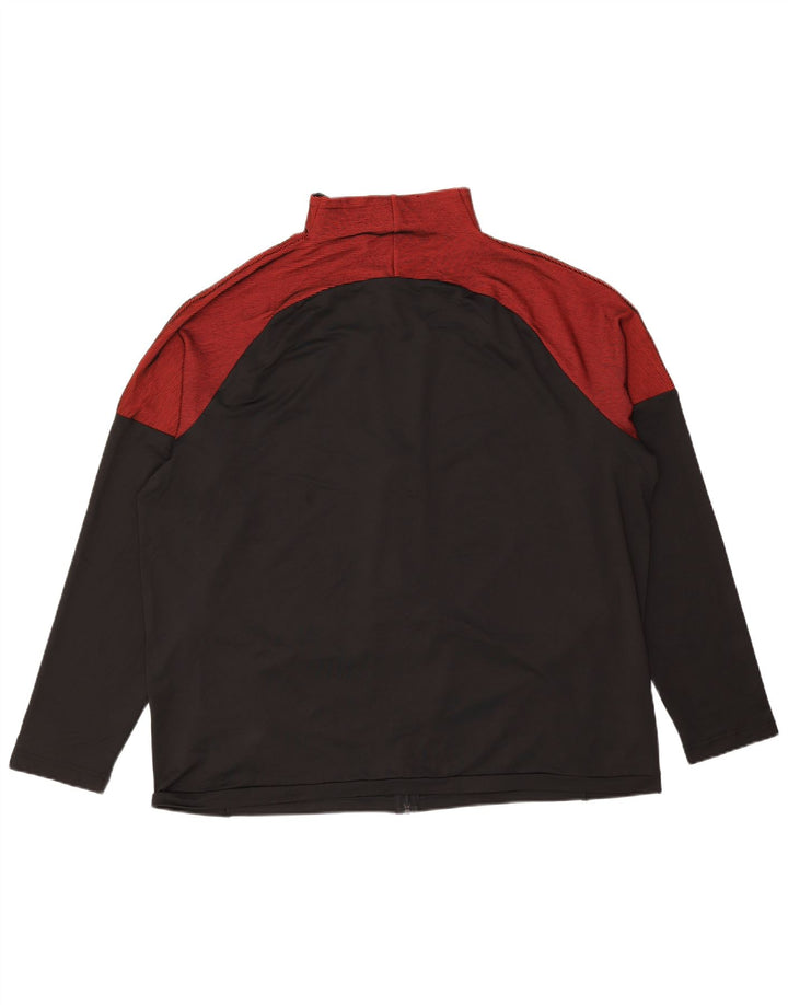 RUSSELL ATHLETIC Mens Tracksuit Top Jacket UK 46/48 XL Black Colourblock