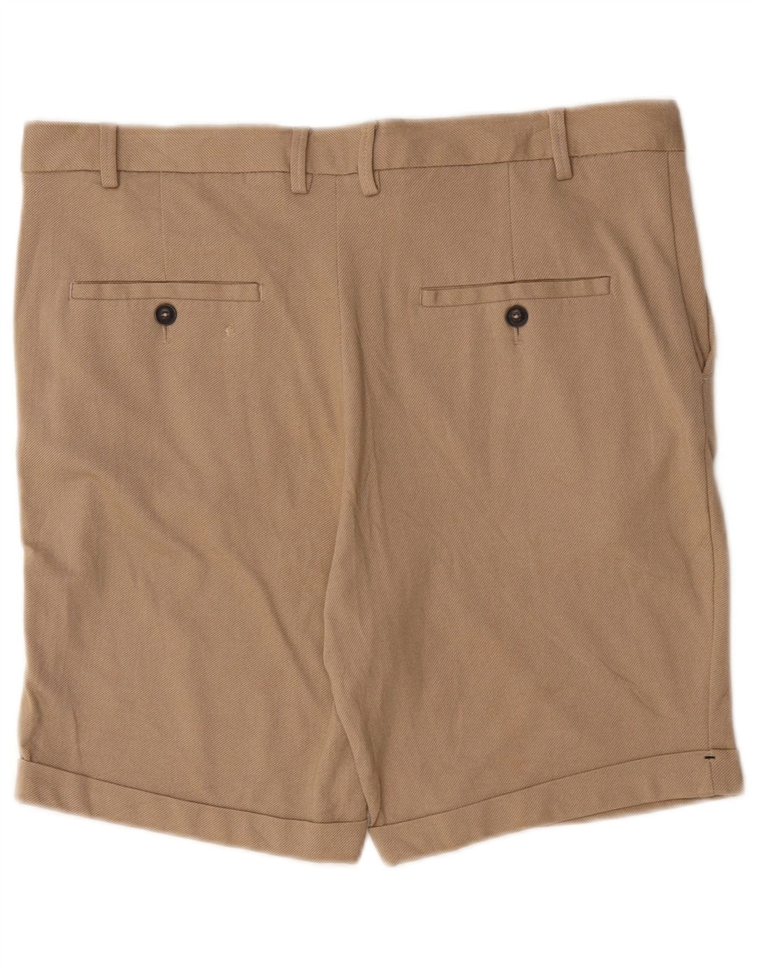 Zara Mens Chino Shorts EU 44 Large W34 Beige Viscose