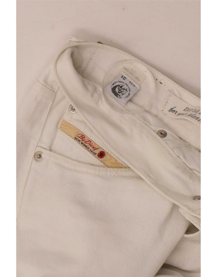Diesel Mens Slim Jeans W31 L30 White Cotton