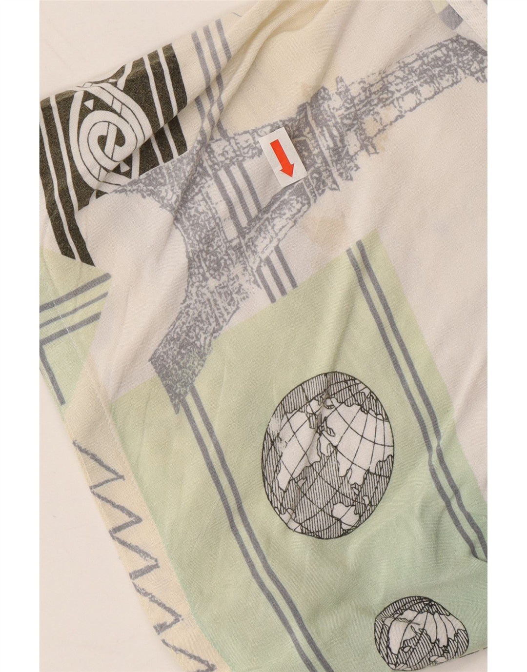 VINTAGE Mens Graphic Short Sleeve Shirt XL Multicoloured Patchwork Vintage Vintage and Second-Hand Vintage from Messina Hembry 
