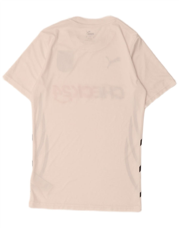 Puma Mens Graphic T-Shirt Top XS White Polyester