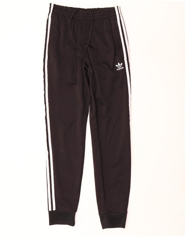 Adidas Mens Tracksuit Trousers Joggers Small Black Polyester