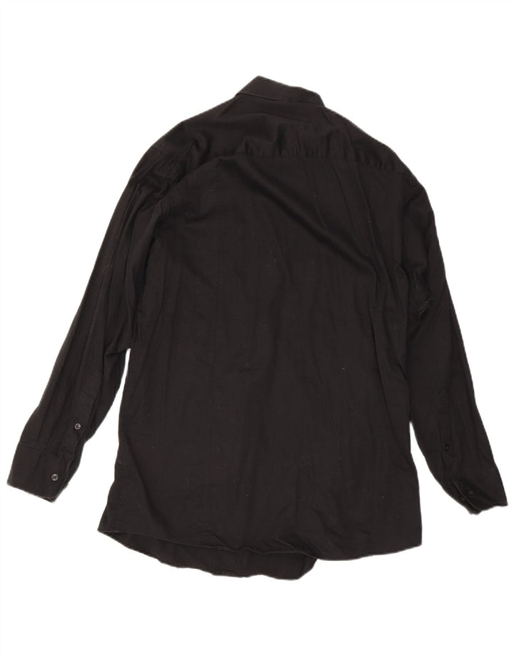 Calvin Klein Mens Shirt Size 16 Large Black Cotton