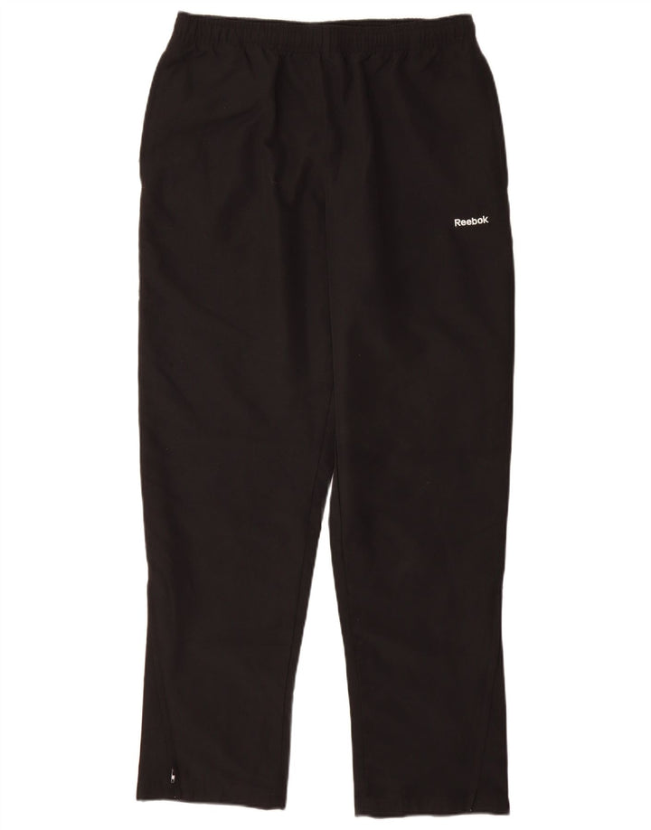 Reebok Mens Tracksuit Trousers Small  Black Polyester