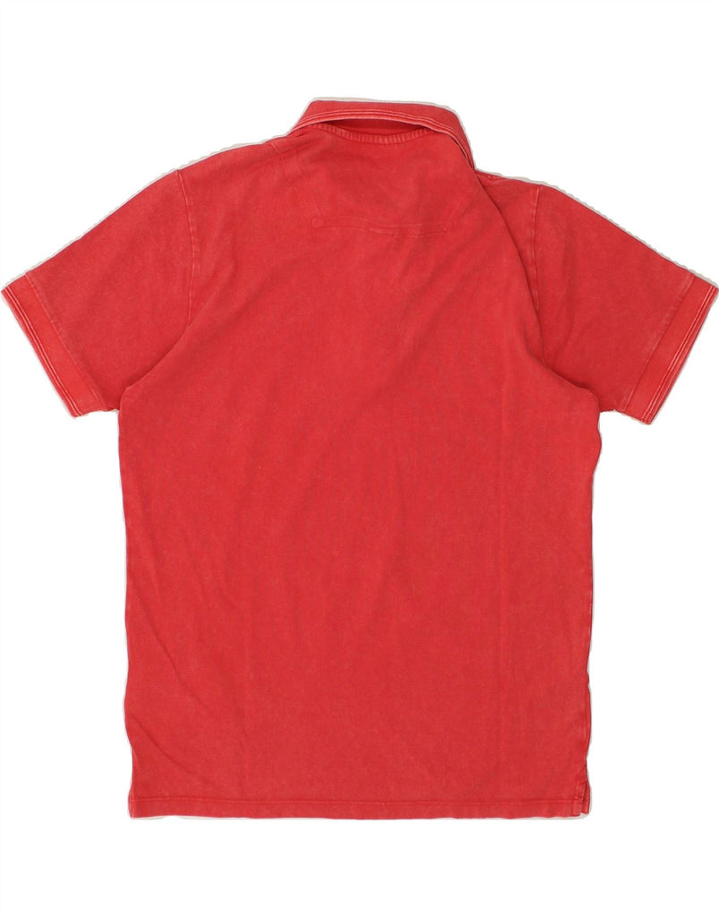 REPLAY Mens Graphic Polo Shirt Medium Red Cotton | Vintage Replay | Thrift | Second-Hand Replay | Used Clothing | Messina Hembry 