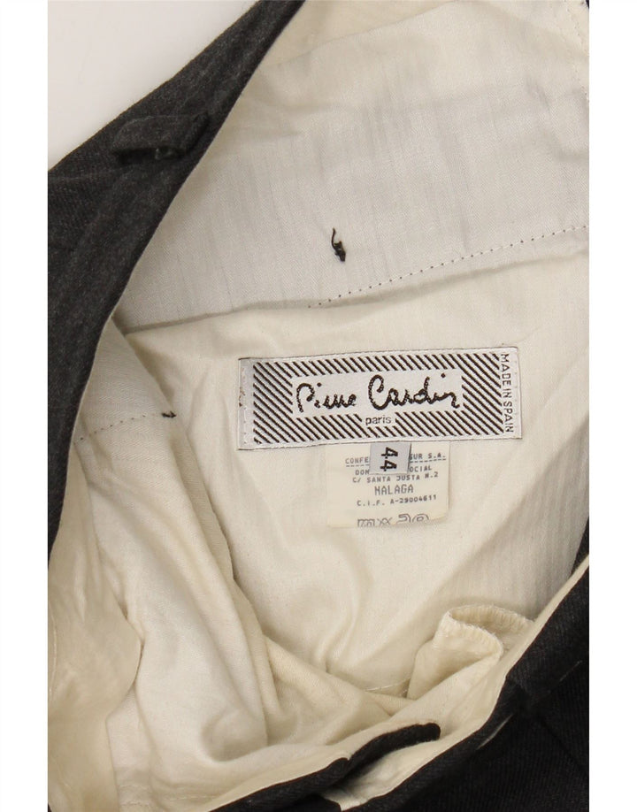 Pierre Cardin Mens Pegged Suit Trousers W32 L29 Grey Polyester
