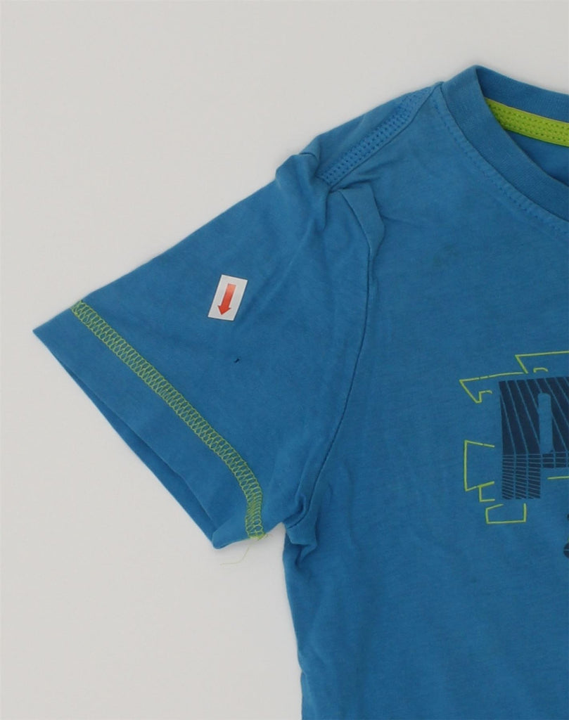 PUMA Boys Graphic T-Shirt Top 5-6 Years Blue Cotton | Vintage Puma | Thrift | Second-Hand Puma | Used Clothing | Messina Hembry 