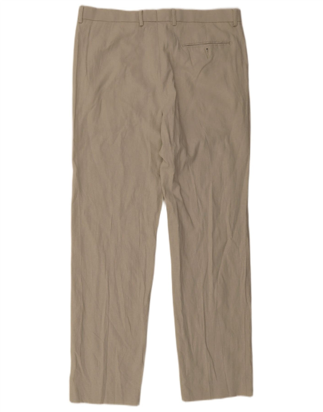 Marks & Spencer Mens Regular Fit Chino Trousers W36 L33 Beige Flax