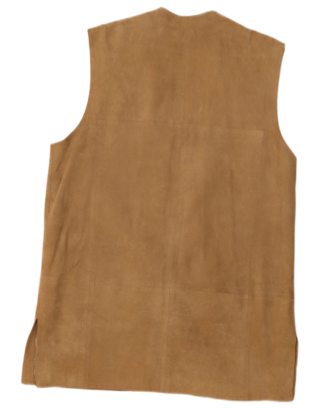 Max Harder Womens Suede Gilet UK 12 Medium Beige Leather