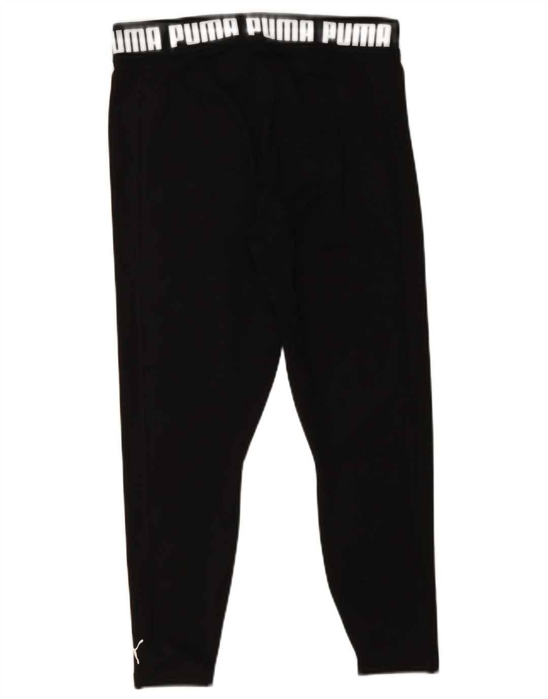 Puma Womens Graphic Crop Leggings UK 14 Large  Black