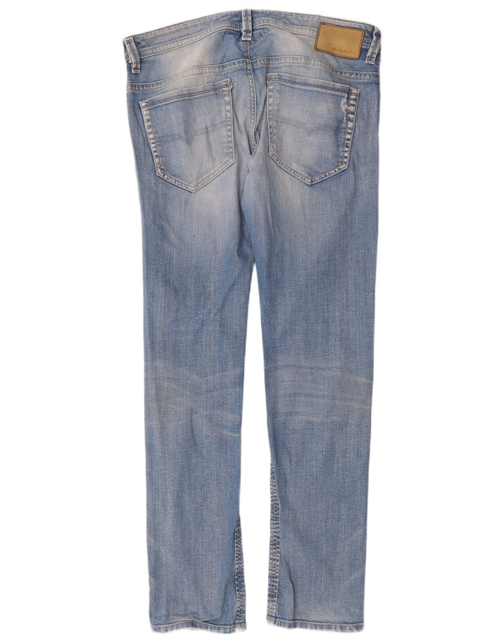 Diesel Mens Thavar Slim Jeans W34 L32 Blue Cotton