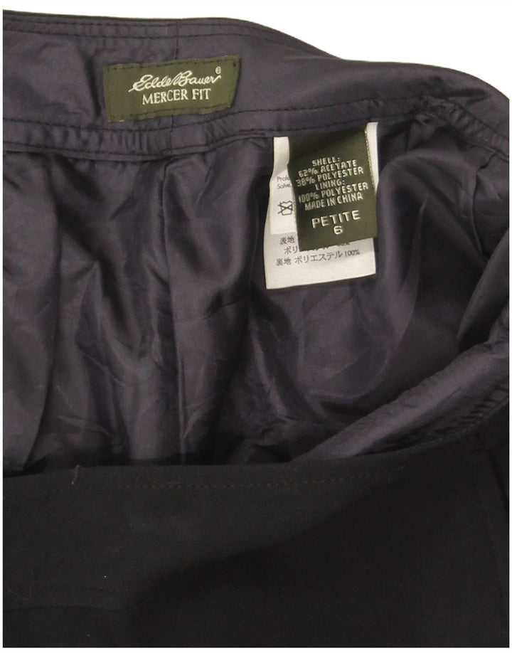 Eddie Bauer Womens Petite Bootcut Casual Trousers US 6 Medium W30 L29 Black