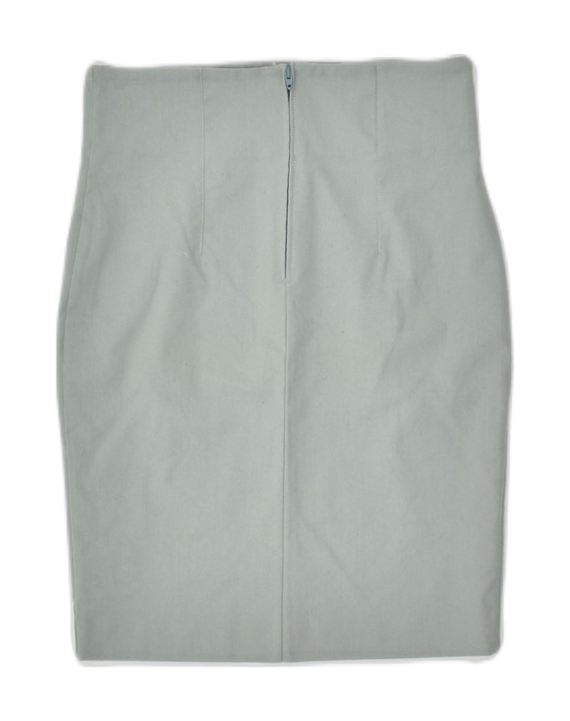VINTAGE Womens Pencil Skirt IT 44 Medium W28 Grey Wool | Vintage Vintage | Thrift | Second-Hand Vintage | Used Clothing | Messina Hembry 