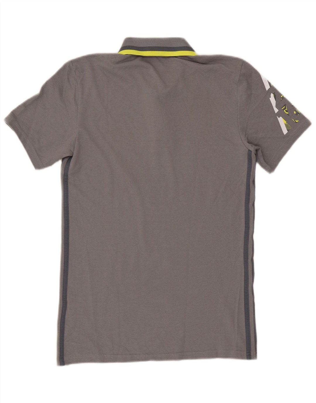 Adidas Mens Climalite Graphic Polo Shirt Small Grey Cotton