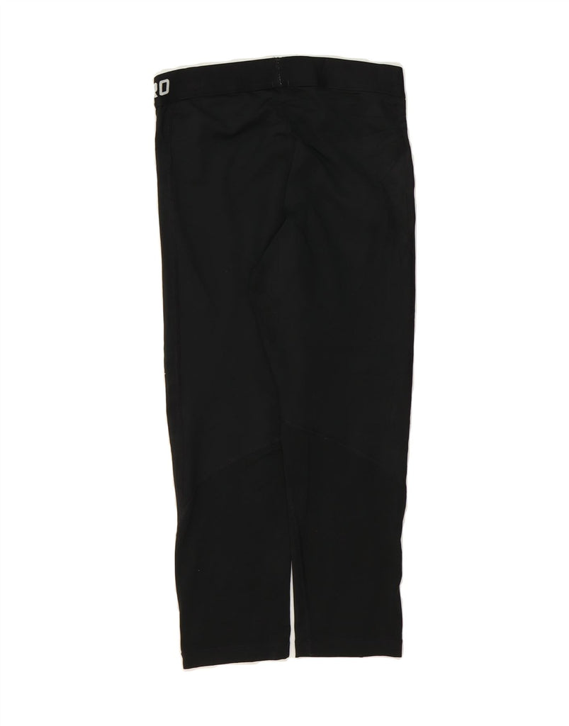 NIKE Womens Dri Fit Capri Leggings UK 12 Medium  Black Polyester Vintage Nike and Second-Hand Nike from Messina Hembry 