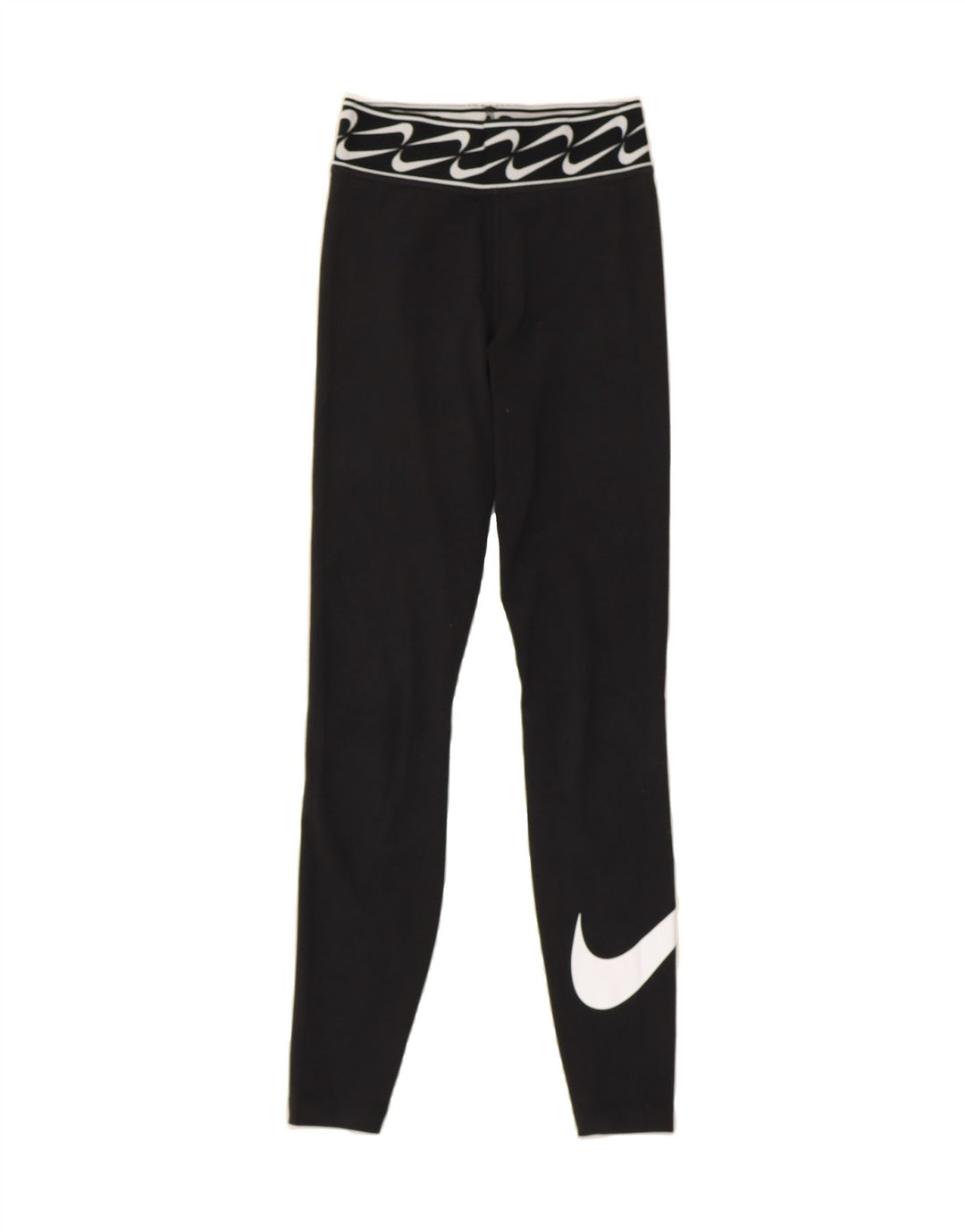 NIKE Womens Graphic Leggings UK 4 XS  Black Cotton Vintage Nike and Second-Hand Nike from Messina Hembry 