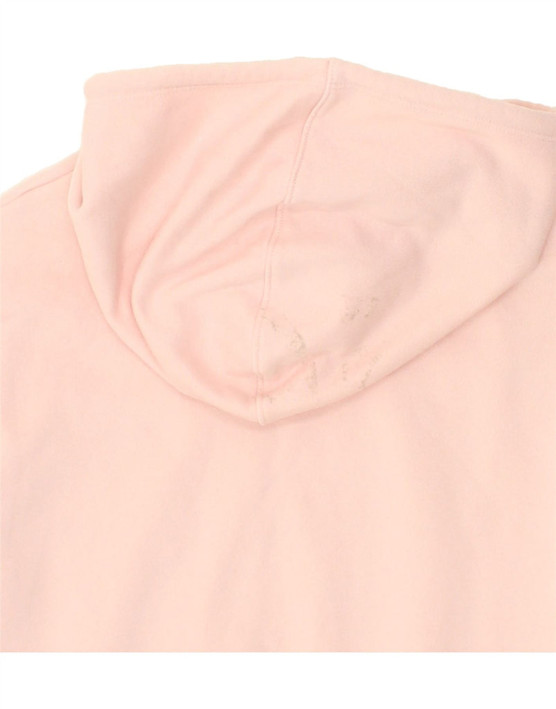 PUMA Womens Oversized Crop Hoodie Jumper UK 10 Small Pink Cotton Vintage Puma and Second-Hand Puma from Messina Hembry 